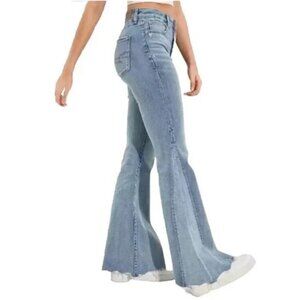 "NWT" American Eagle Women's Sz 12 Festival Flare Next Level Stretch Jeans